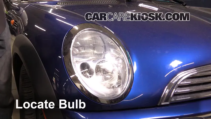 2005 Mini Cooper 1.6L 4 Cyl. Coupe Lights Headlight (replace bulb)